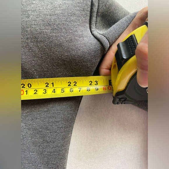 ABERCROMBIE & FITCH WOMENS GREY FULL ZIP HOODIE W/THERMAL SLEEVES SZ M - Picture 7 of 9